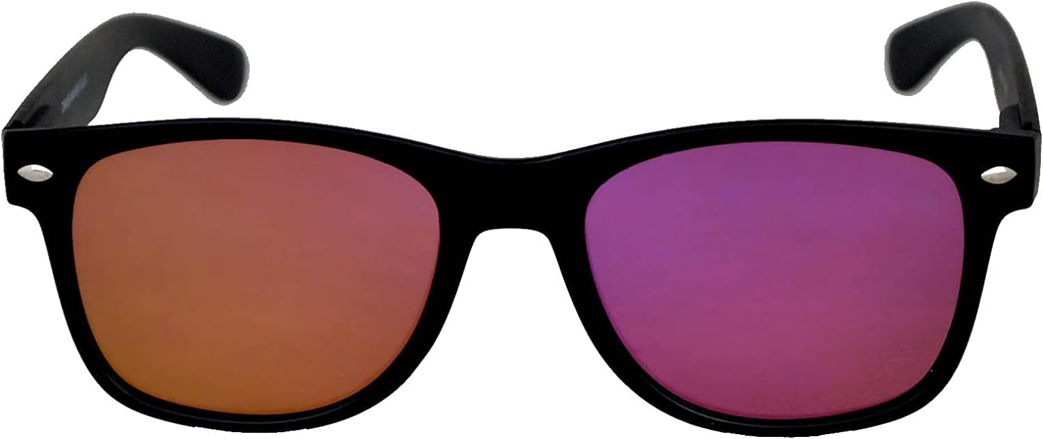 

Солнцезащитные очки OWL с зеркальными линзами для женщин и мужчин, прямоугольные, с защитой от УФ-излучения, модные ретро-очки с плоскими зеркальными линзами, черные, Purple Mirror