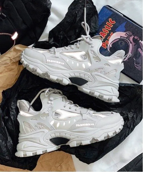 Неравномерные туфли большого силуэта Aimoha Mens, white — фото 2