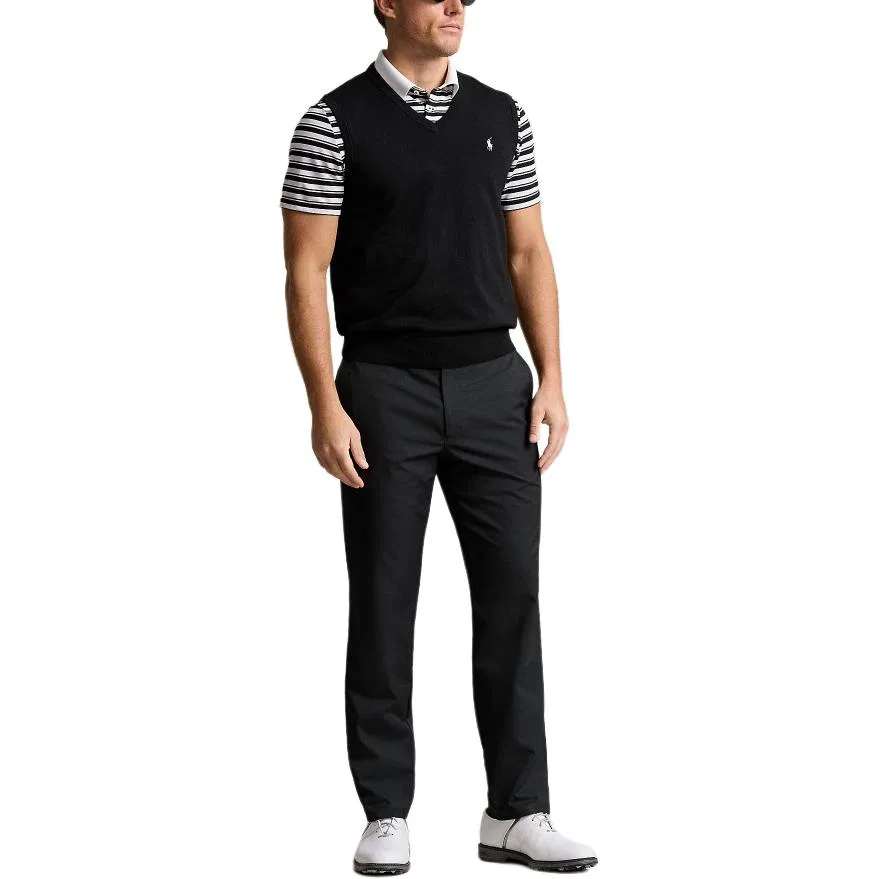 Топ-майка хлопковая Polo Ralph Lauren Black — фото 3