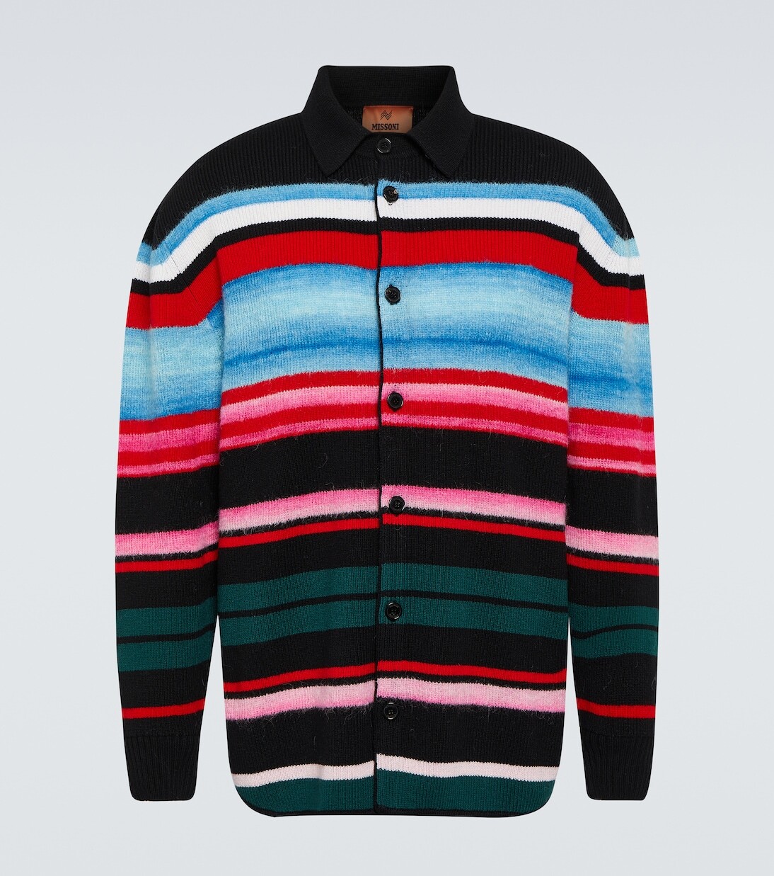 

Полосатый кардиган из смесовой шерсти Missoni, мультиколор