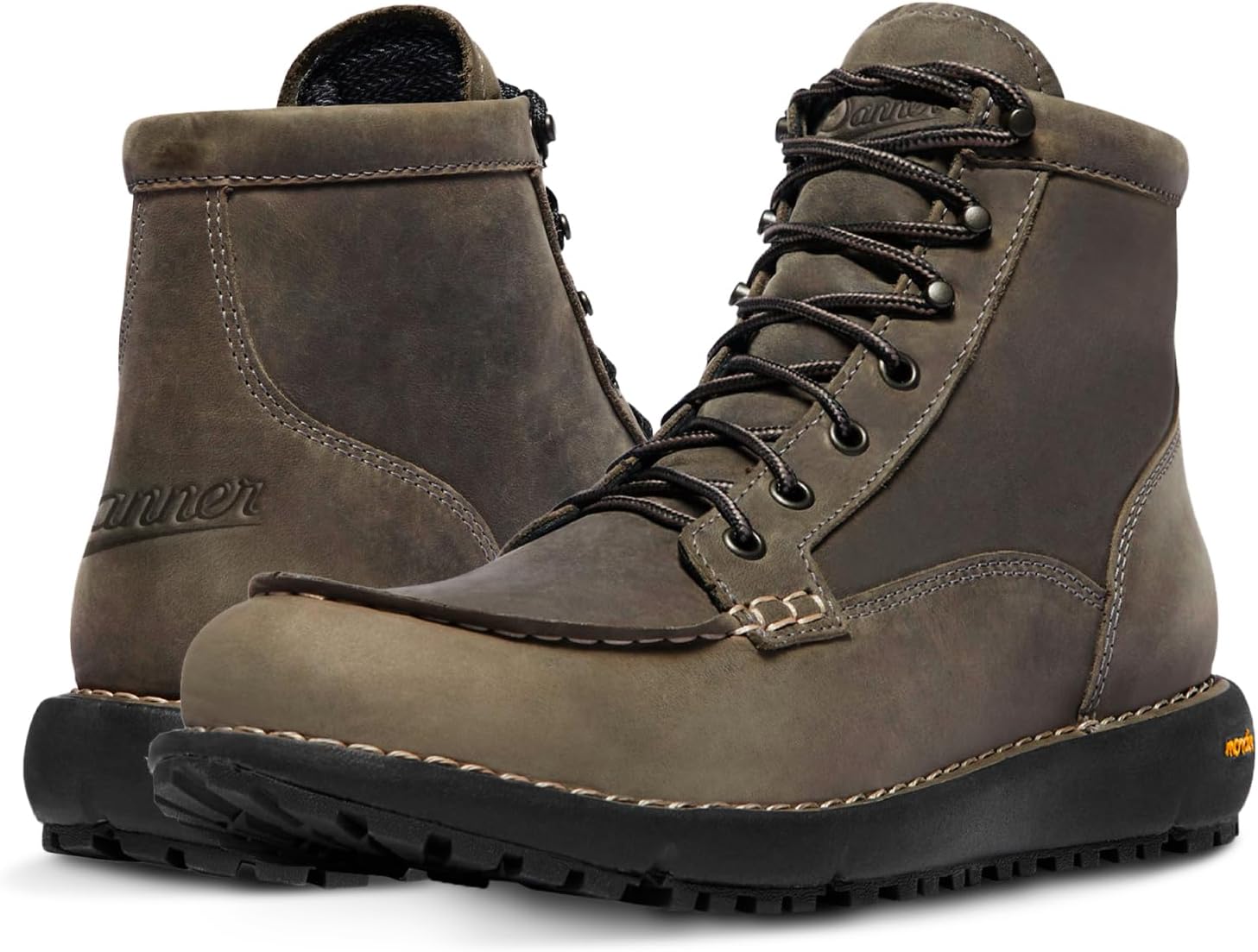 Мужские ботинки Danner Logger 917 с мокротой - водонепроницаемая кожа нубук, дышащая мембрана Gore-Tex, подошва Vibram SPE и протектор 917 для сцепления, Charcoal