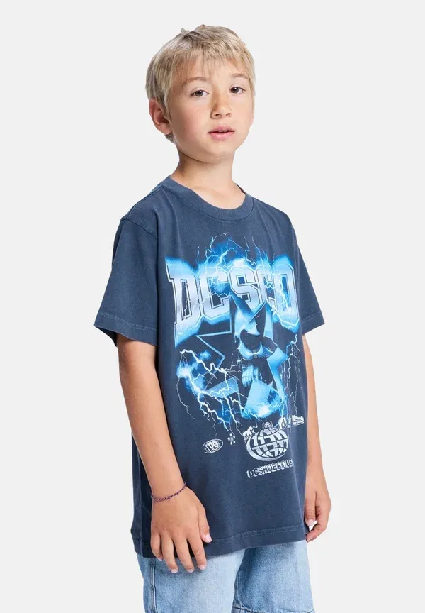 Футболка с принтом Skull Shock Dc Shoes, синий — фото 4