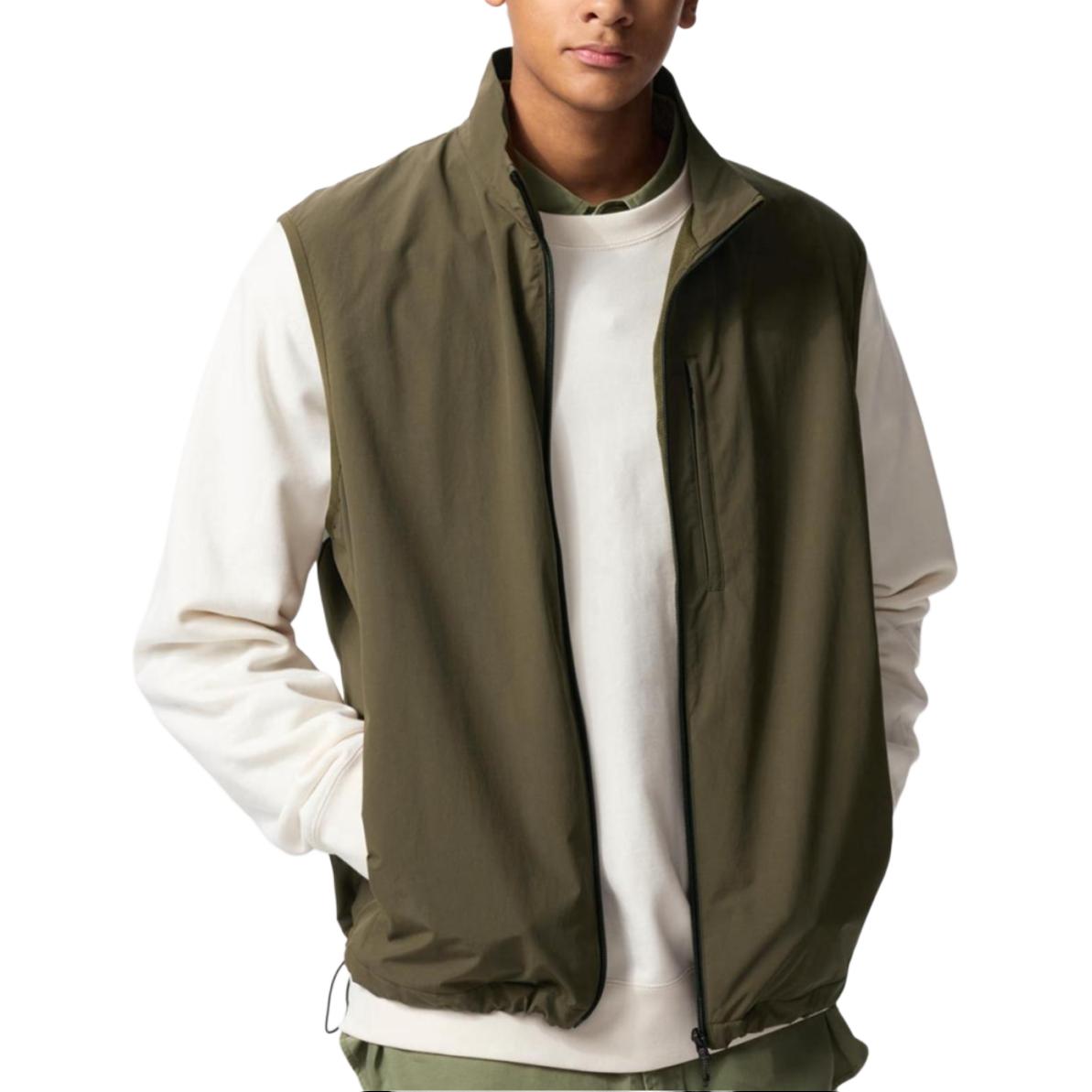 

UNIQLO Жилет унисекс оливковый, Olive