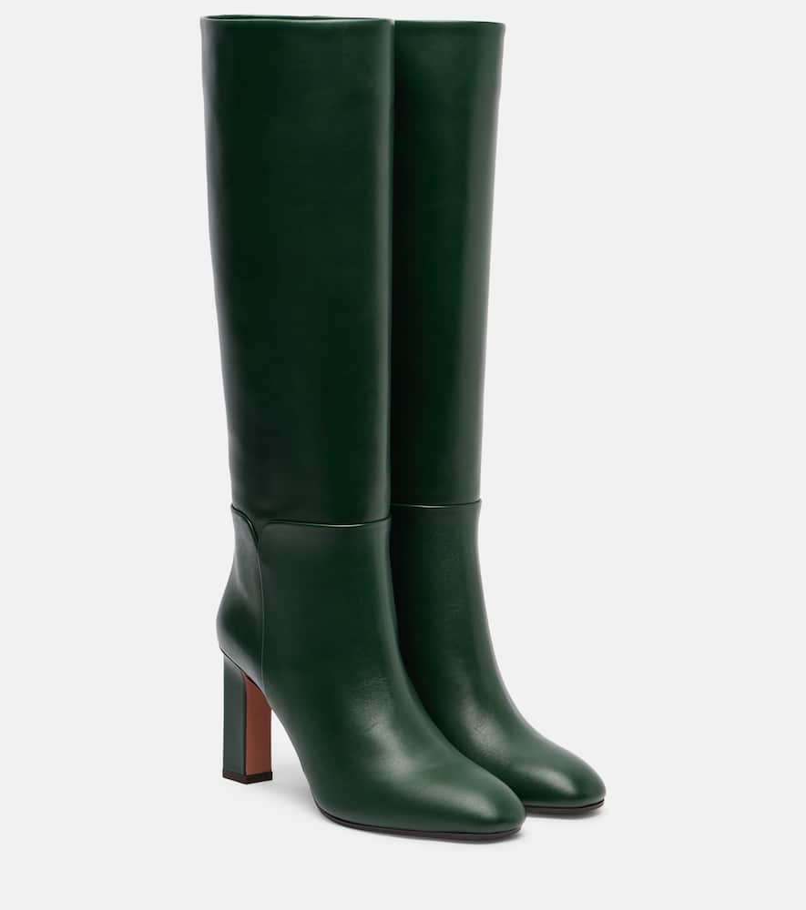 Ботфорты Sellier 85 из кожи Aquazzura, English Green