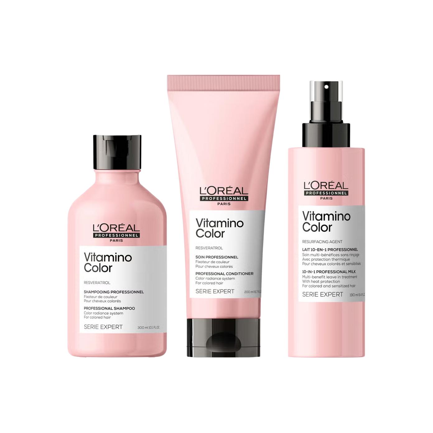 

Набор питательного мягкого шелковистого шампуня и кондиционера увлажняющее освежение 300мл+200мл+190мл LorealPro, Three-Piece Set: Hydrating Shampoos 300ml+Nourishing Hair Conditioner 200ml+Protective Hair Spray 190ml