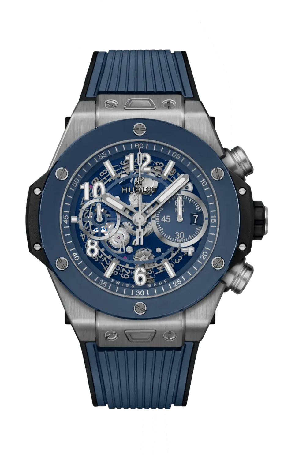 

Часы big bang unico titanium blue ceramic Hublot