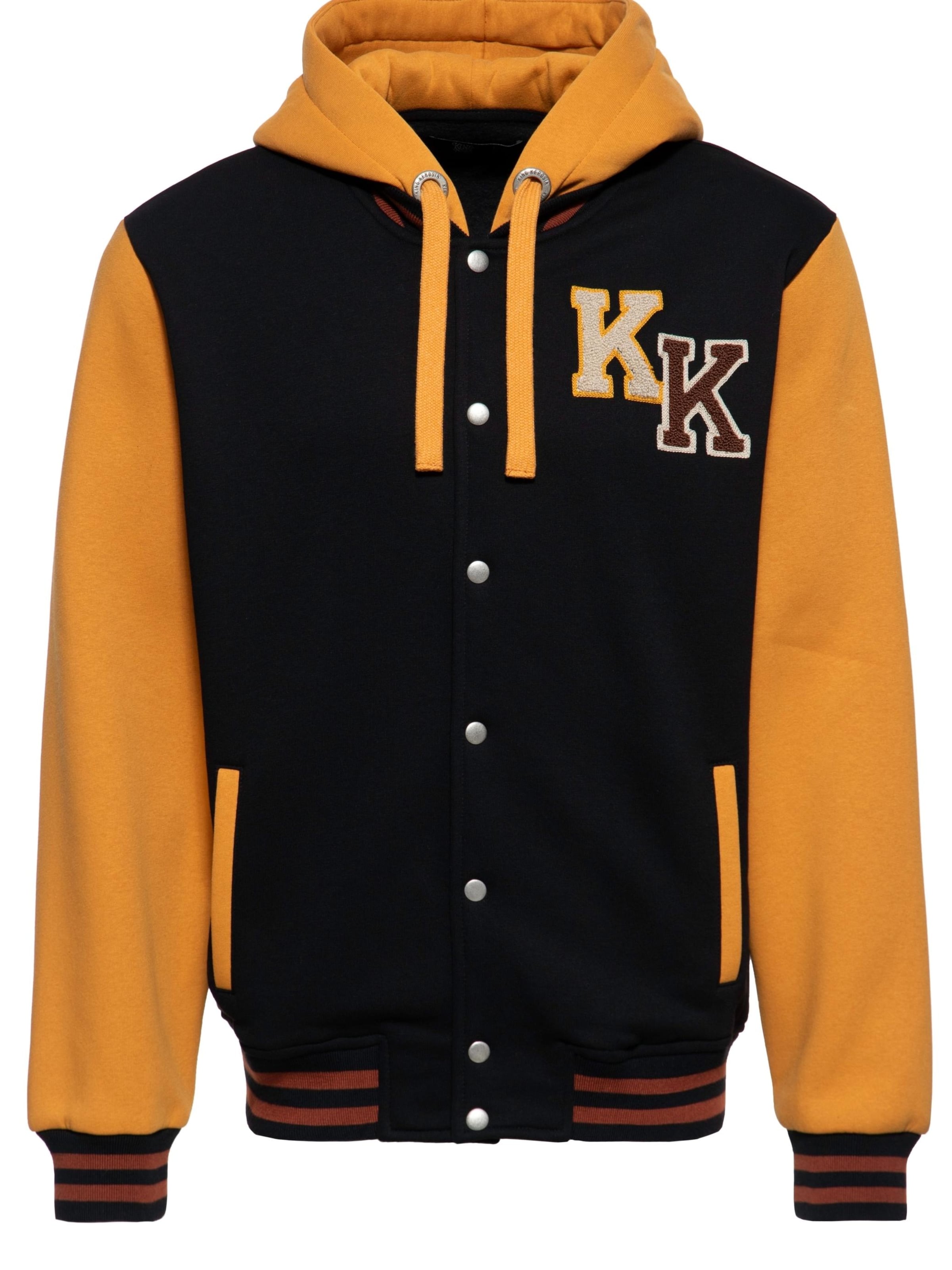 

King Kerosin Толстовка с молнией 'Natural Born Badass' в черном цвете