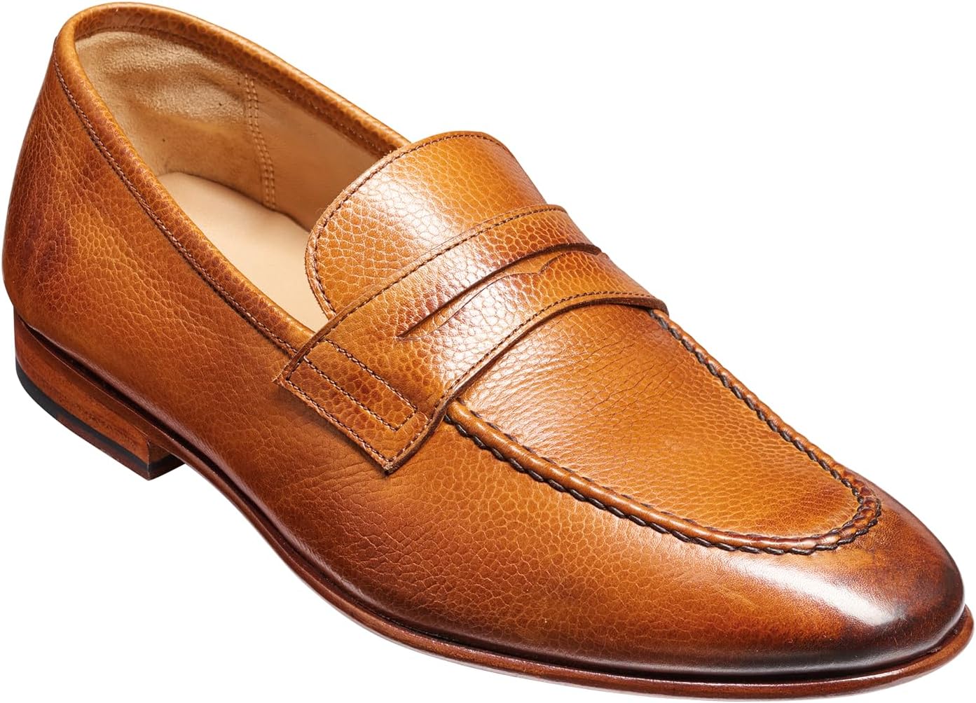 

Мужские кожаные лоферы BARKER Ledley ручной работы - классические слипоны для повседневного и официального стиля, Cedar