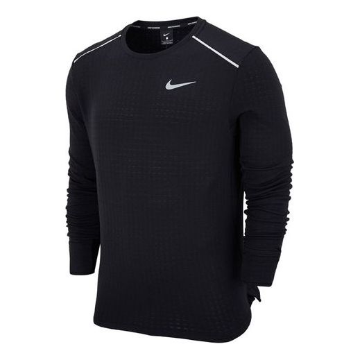 

Футболка Nike Sphere Element Running Sports Round Neck Long Sleeves T-shirt Black