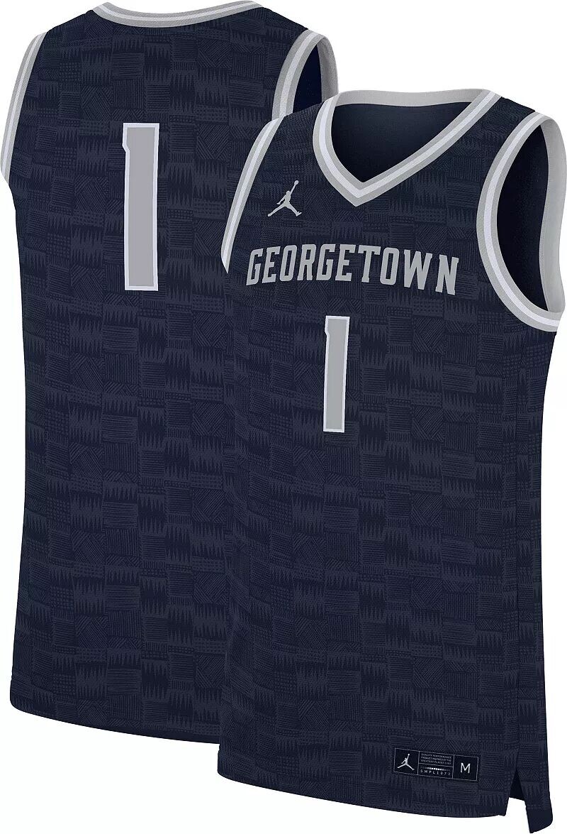 

Мужская темно-синяя баскетбольная майка Nike Georgetown Hoyas #1 Replica