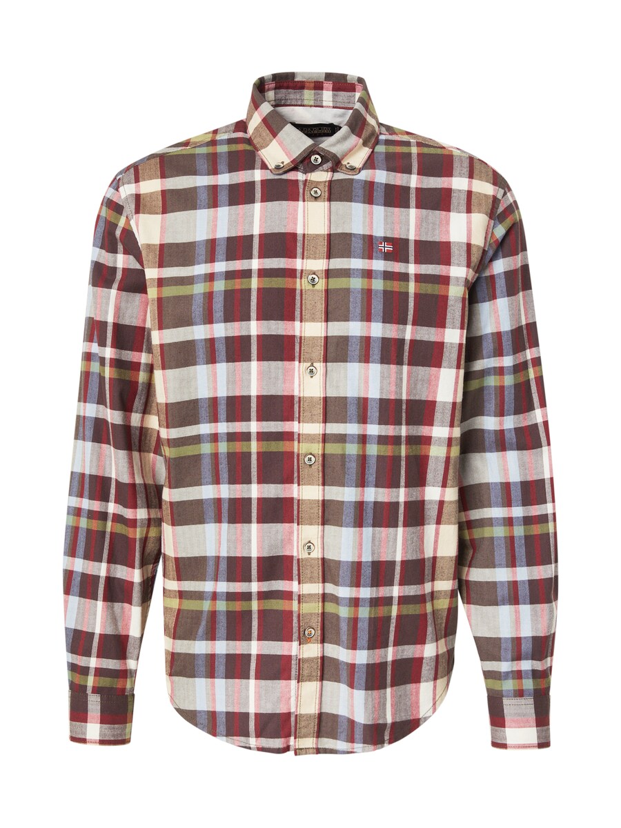 

Рубашка на пуговицах Comfort fit NAPAPIJRI, Brown/Dark brown