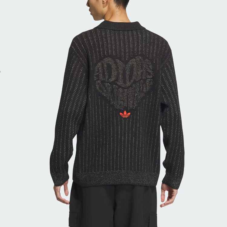 Свитер унисекс Adidas Originals, цвет Black — фото 3