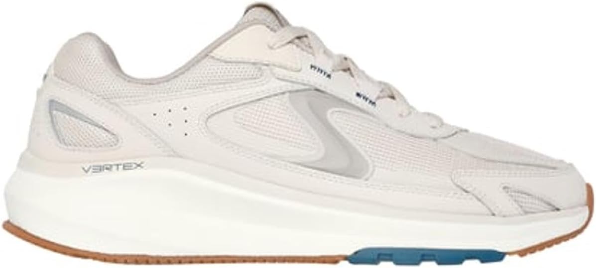 Мужские кроссовки Skechers низкие, Natural Leather Pu Mesh — фото 4