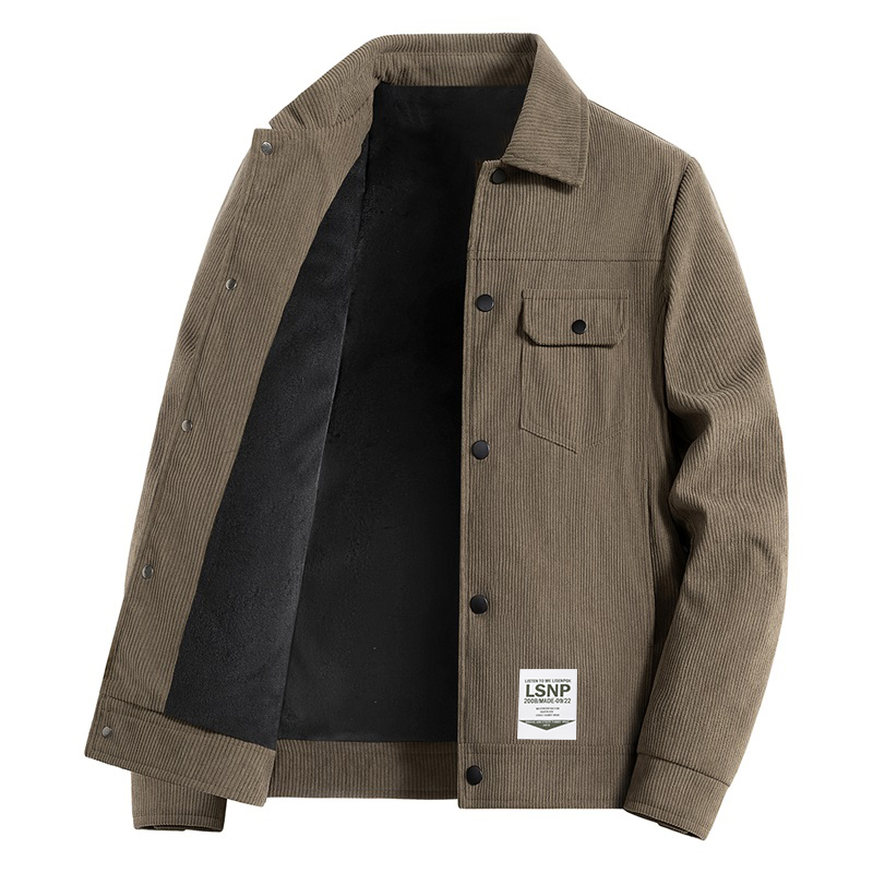 

Куртка Unisex LISENPOK, coffee fleece-lined