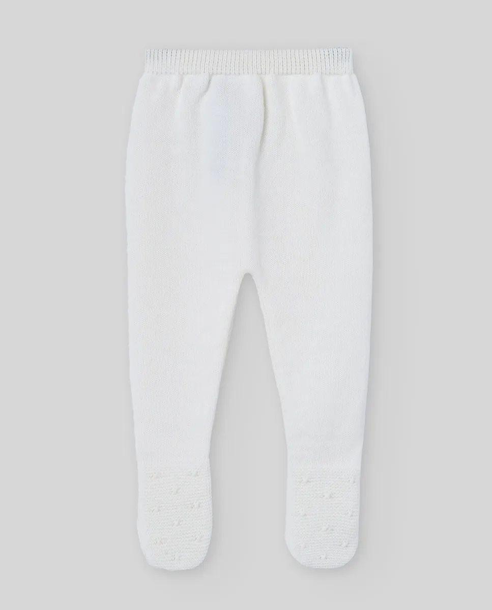 

Вязаные детские леггинсы коллекции Erizos Paz Rodríguez, белый