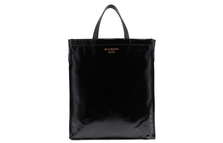 

Acne Studios Блестящая черная сумка-тоут