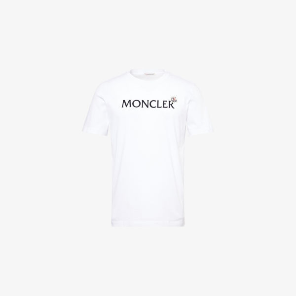 

Футболка Moncler с аппликацией логотипа, белый