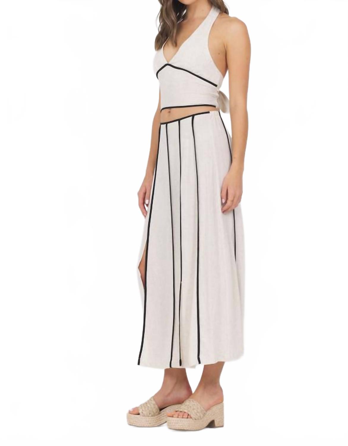 

Льняной топ-бюстье в песочном оттенке Vintage Havana, Earthy Sand