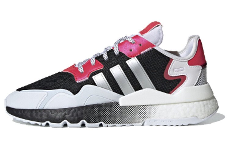 Кроссовки Adidas Originals Nite Jogger, черный/розовый/серебристый