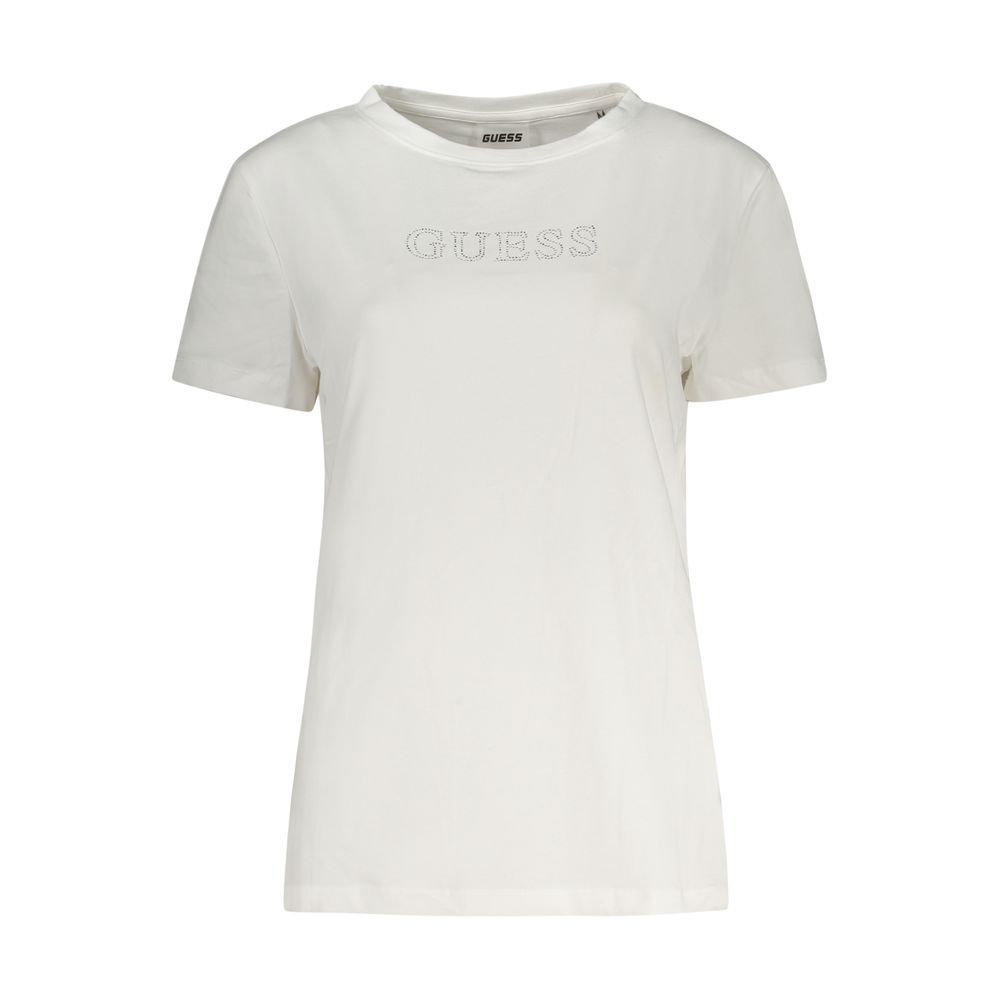 

Белые хлопковые топ и футболка Guess Shoes