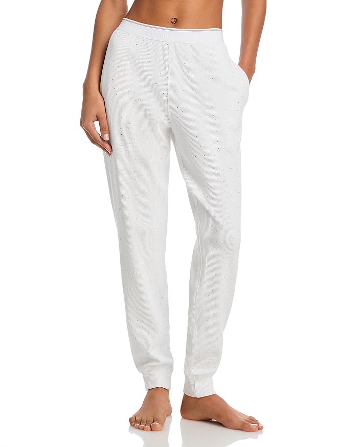 

Кристальные термоаппликации Waffle Jogger Pants Alexander Wang, белый