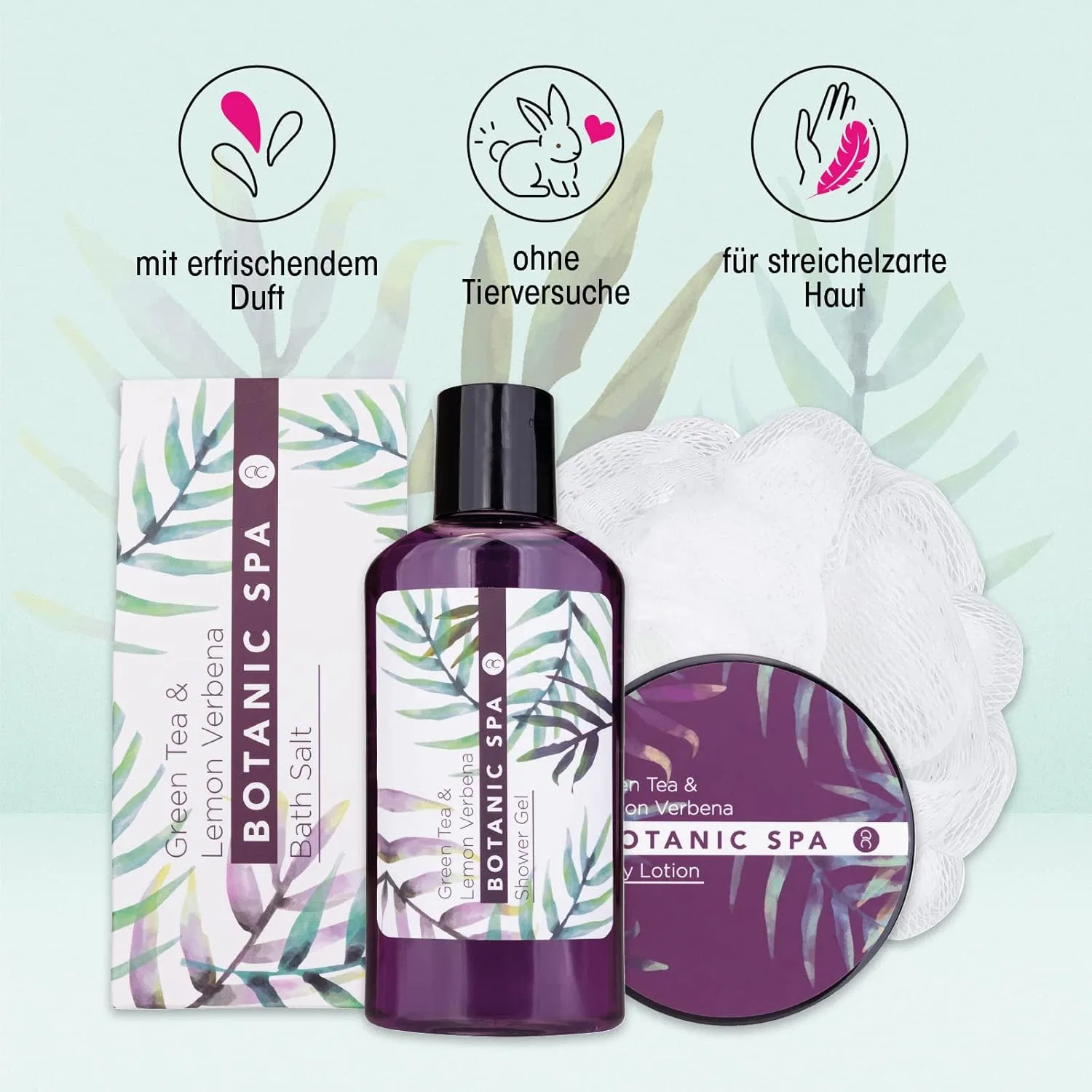 Подарочный набор Accentra Botanic Spa в корзине из морской травы Accentra, Purple — фото 4