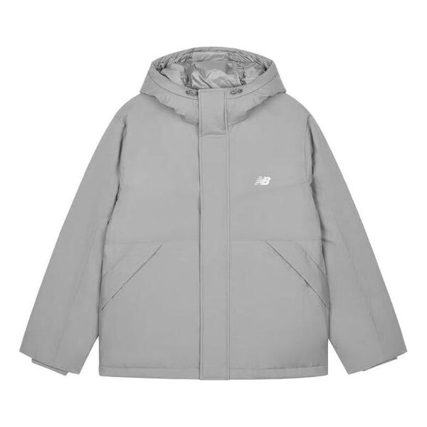 

Куртка теплые классические пуховики New Balance, серый