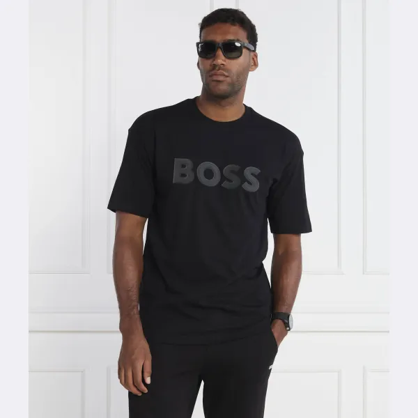 Футболка Lotus стандартного кроя Boss, черный — фото 2