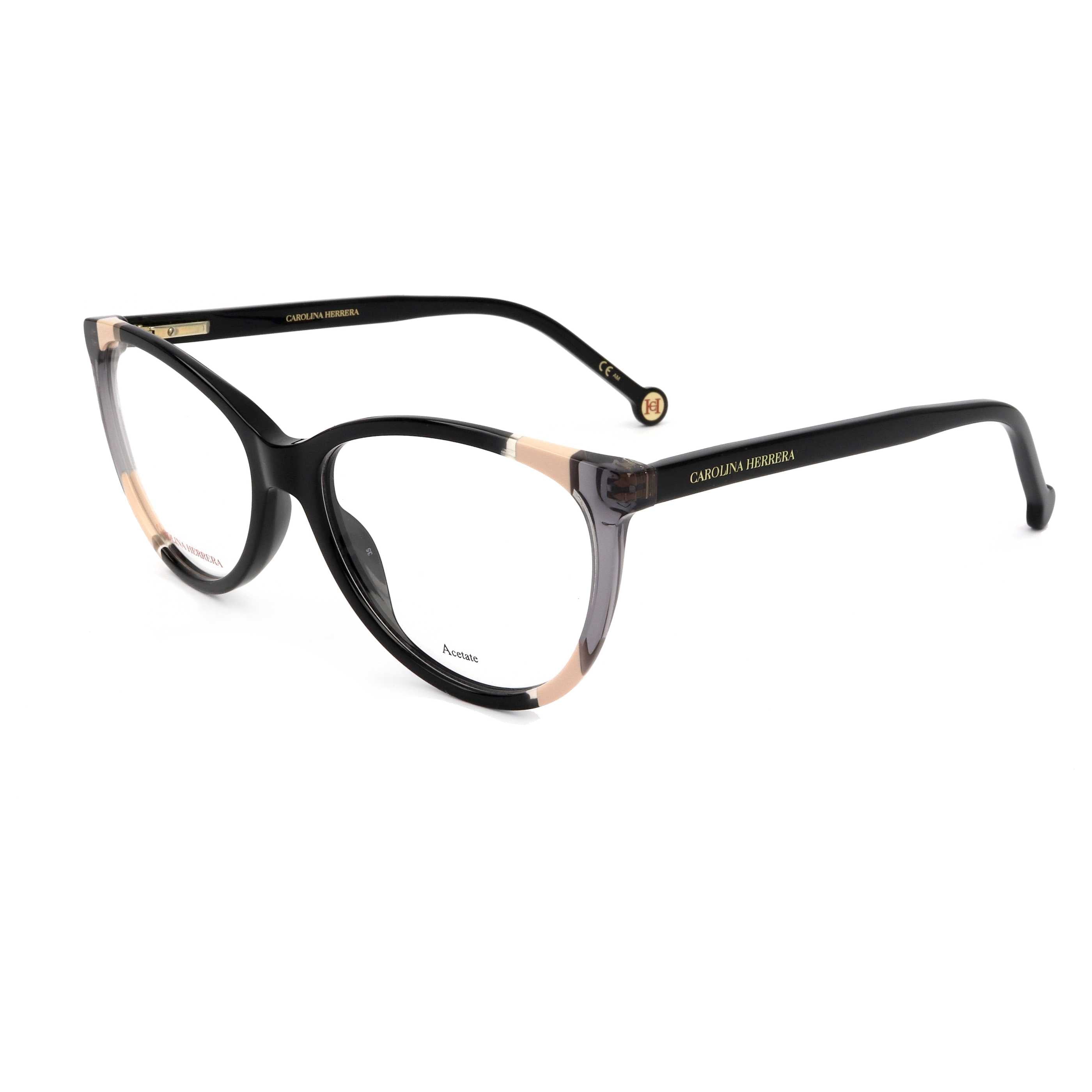 

Carolina Herrera Женские очки 55мм черные с прозрачной оправой