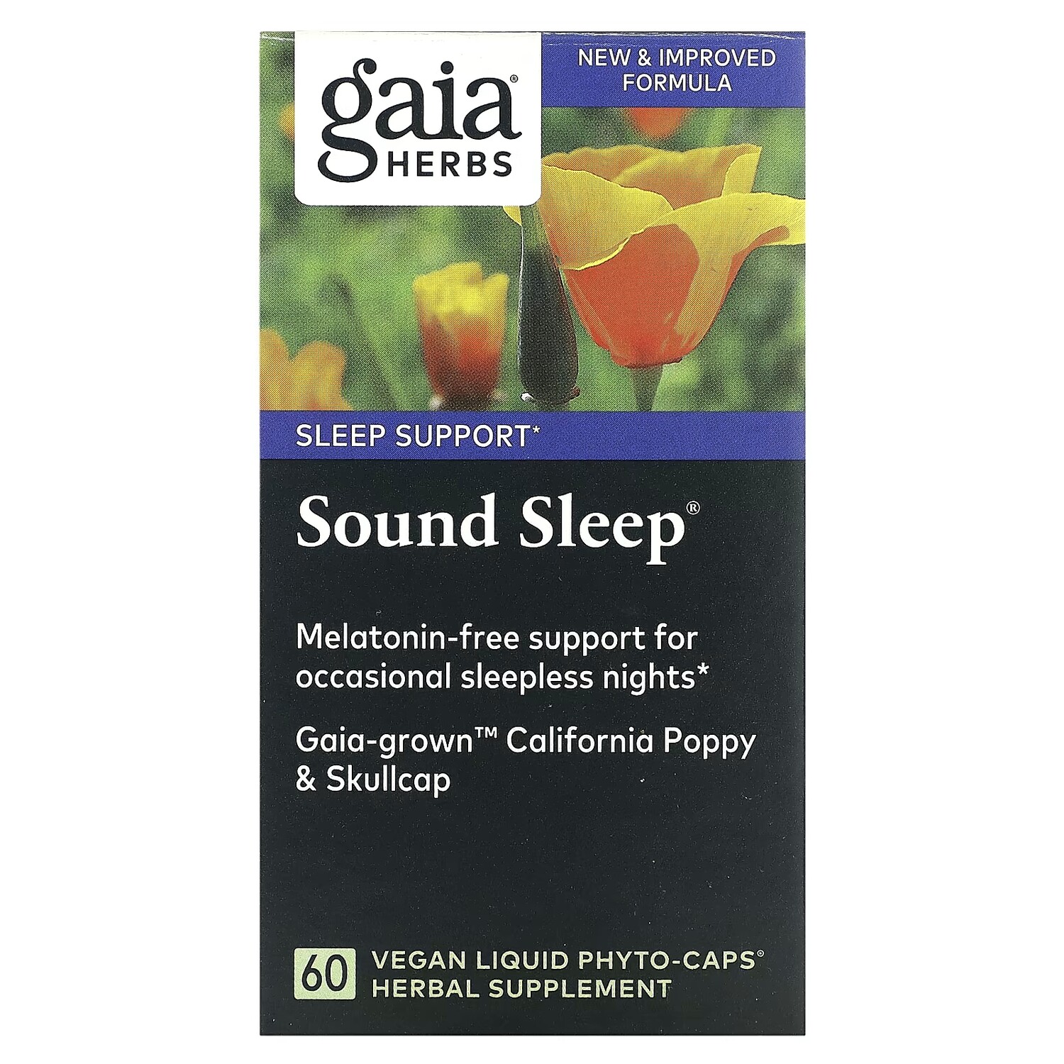 

Растительная добавка Gaia Herbs Sound Sleep, 60 жидких фитокапсул