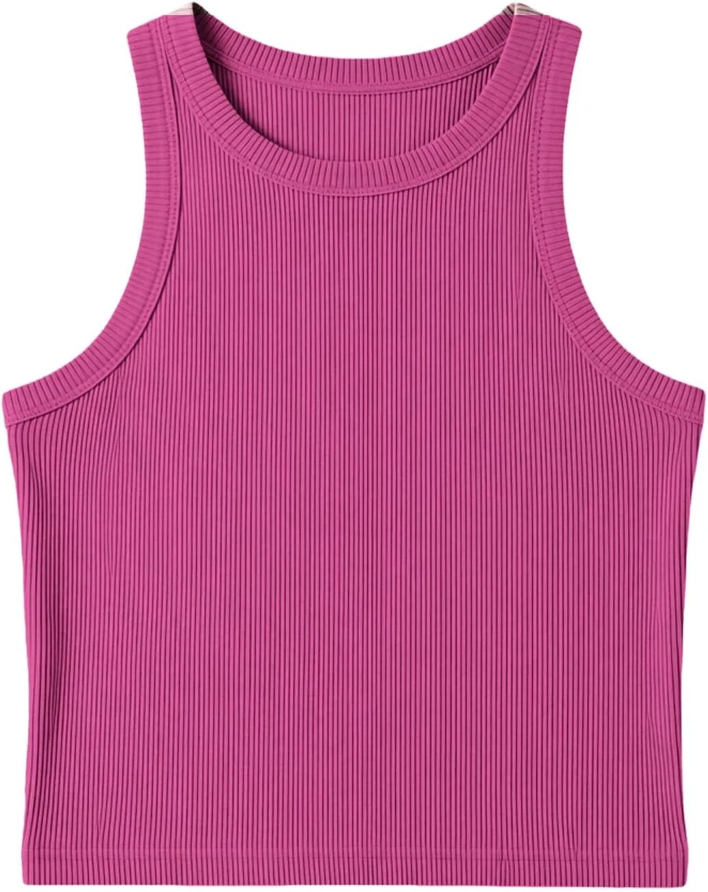Детский топ без рукавов, Ribbed, Hot Pink