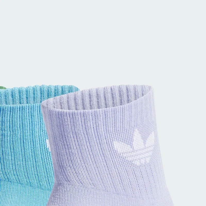 ADICOLOR Носки гольфы Unisex набор из 3 пар Adidas Originals, 3 Pack (Blue+Green+Light Purple) — фото 3