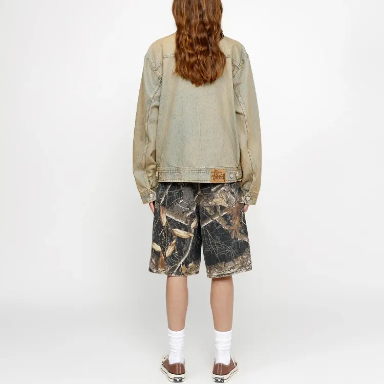 Летняя коллекция 2024 года Джинсовые шорты унисекс камуфляж Stussy, цвет Camouflage — фото 4