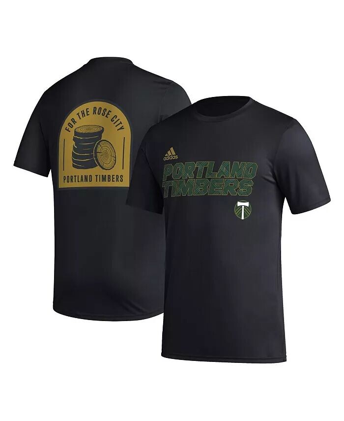

Мужская черная футболка Portland Timbers Team Jersey Hook AEROREADY adidas