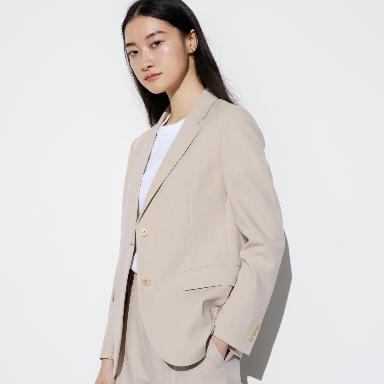 

Пиджак airsense UNIQLO, бежевый