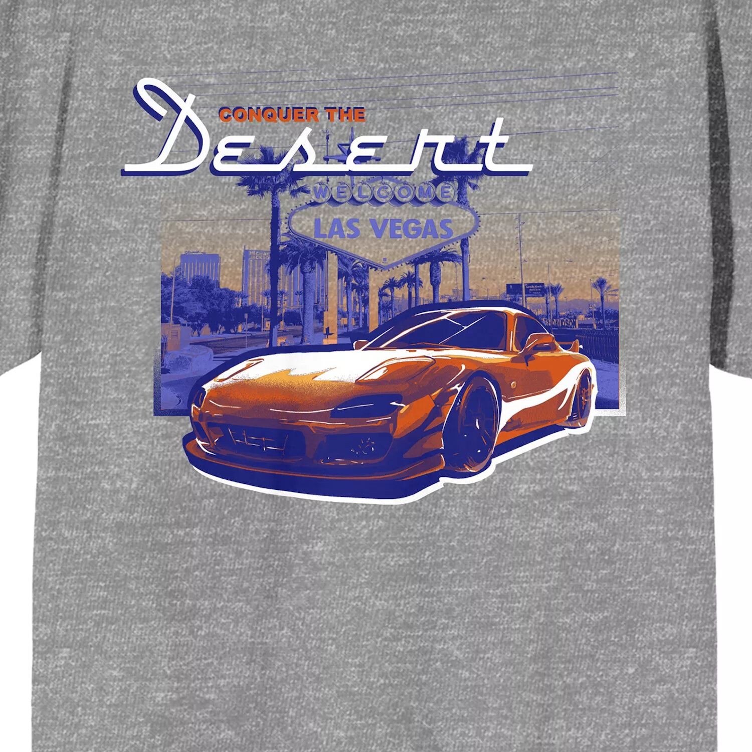 

Мужская футболка с рисунком Car Fanatic Conquer Desert Licensed Character