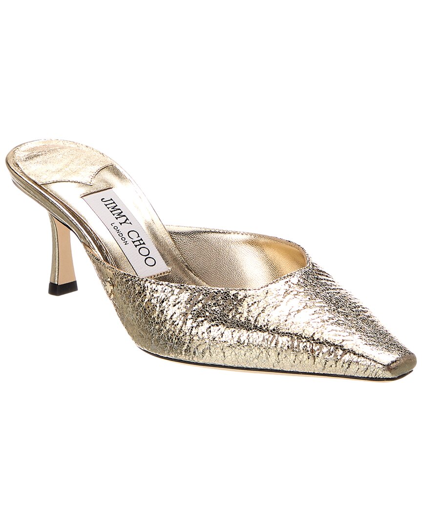 Джимми Чу Виви 65 Кожаные мюли Jimmy Choo, золотой