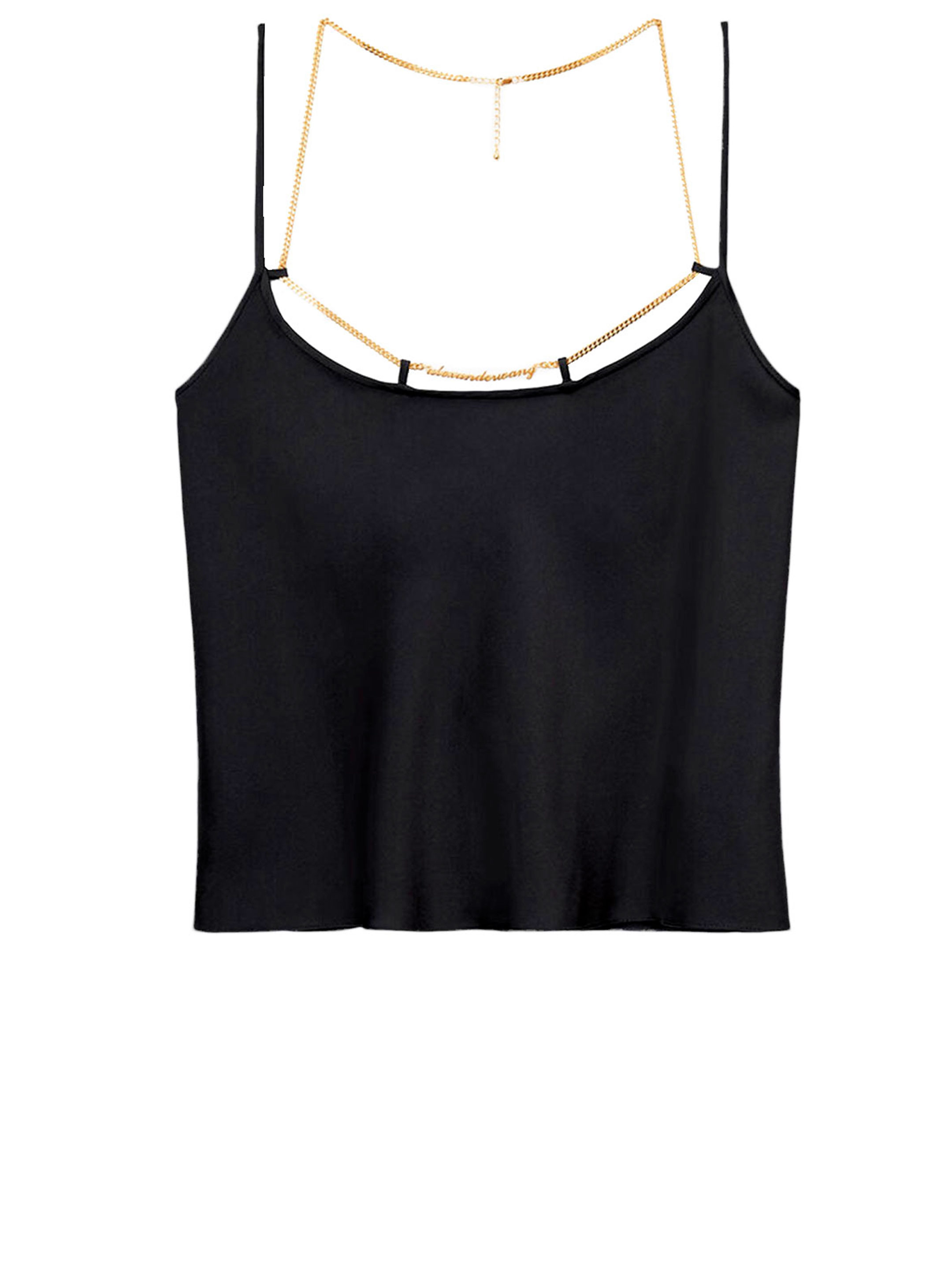 

Топ Alexander Wang Silk charmeuse, черный