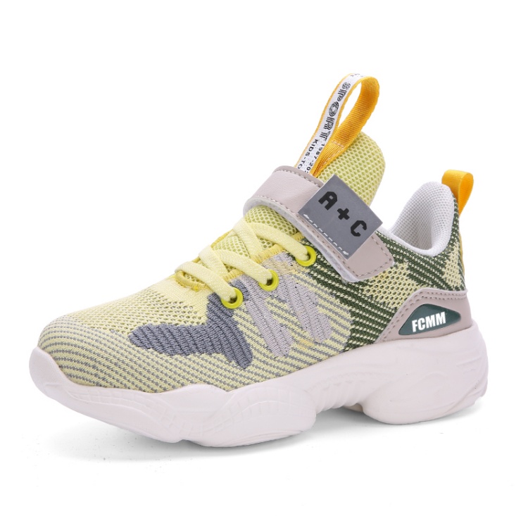 

Нескользящие и дышащие низкие повседневные кроссовки для детей FCMM, зеленый