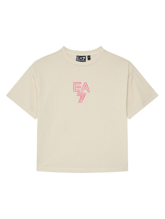 

Футболка relaxed fit 7G000042 AF12503 U1079 Ea7 Emporio Armani, бежевый