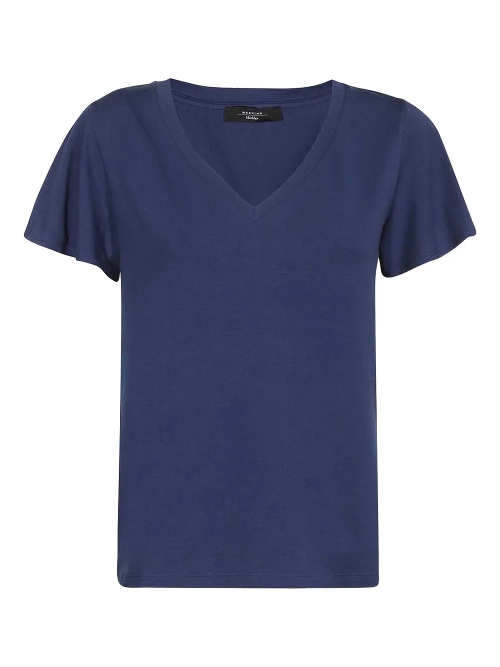 

Хлопковая футболка с коротким рукавом Weekend Max Mara, синий