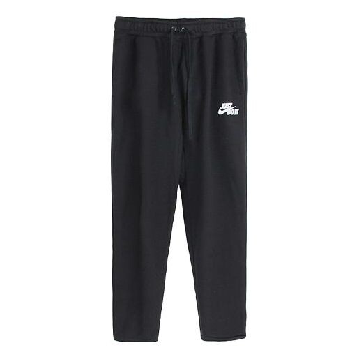 

Спортивные штаны Nike Straight Casual Drawstring Sports Long Pants Black, черный