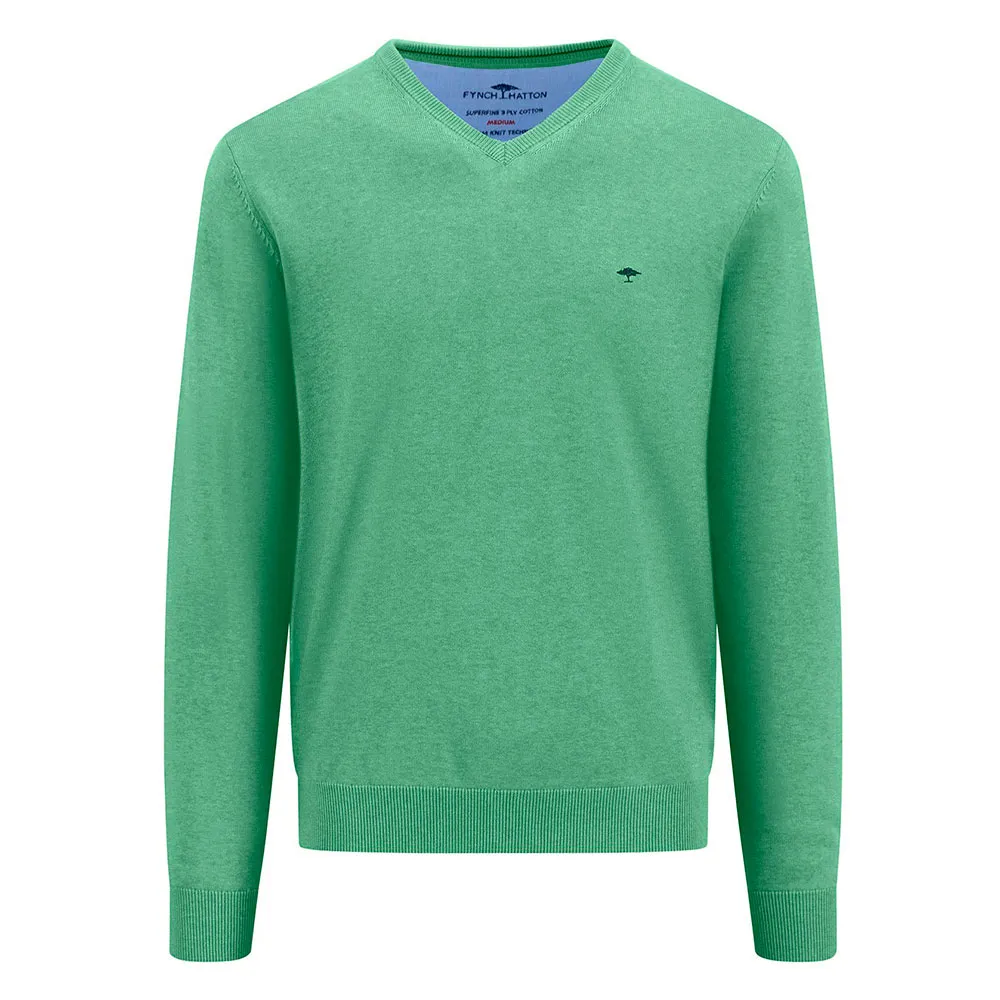 

Свитер Fynch Hatton 1513211 v neck, зеленый