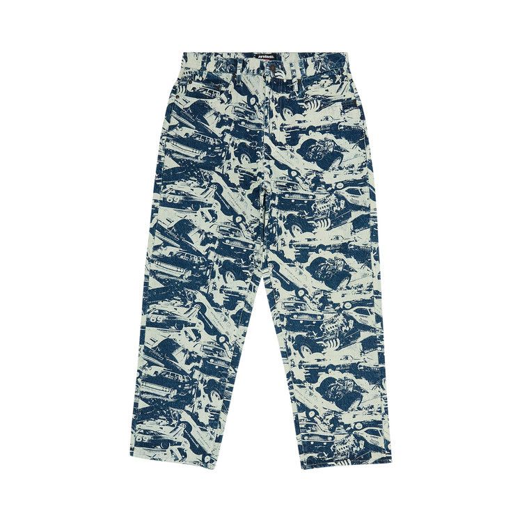 

Джинсы Supreme x HYSTERIC GLAMOUR Cars Baggy Jean, Washed Indigo