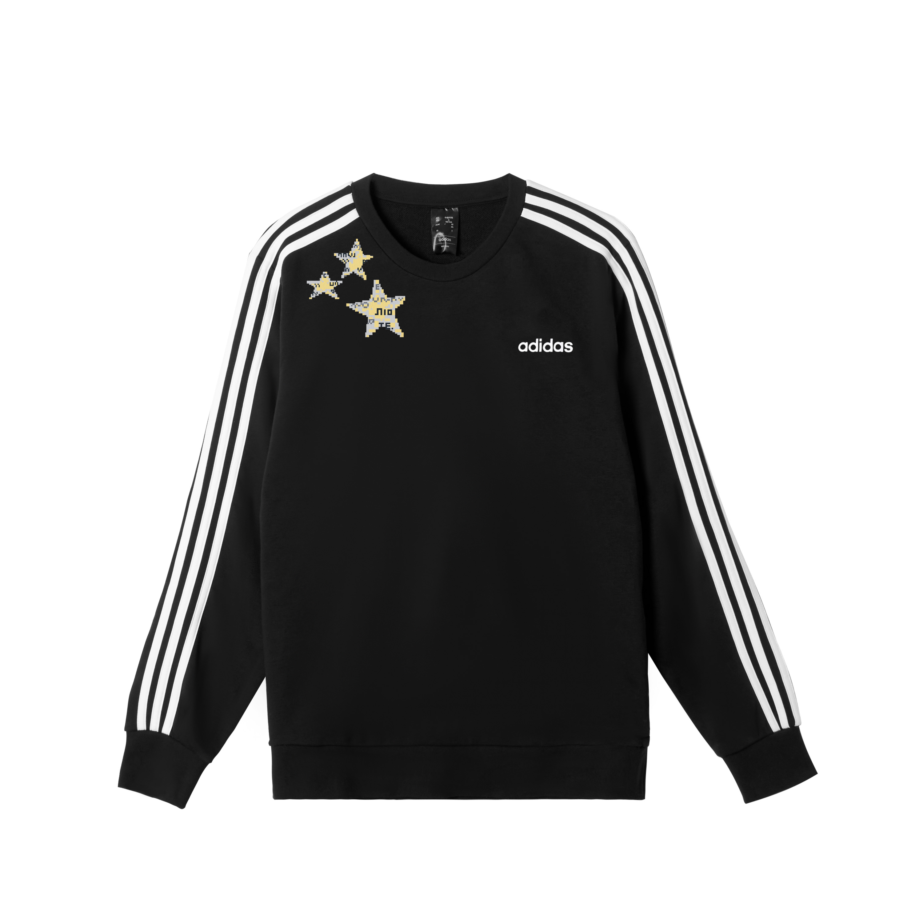 

Adidas Мужская толстовка с круглым вырезом, черная, средней толщины