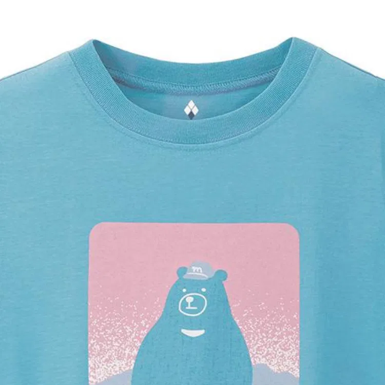 Футболка детская с круглым вырезом MONTBELL Light Blue — фото 3