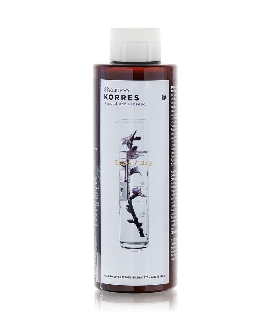 

Шампунь для волос KORRES Almond & Linseed Shampoo für trockenes und strapaziertes Haar, 250 ml