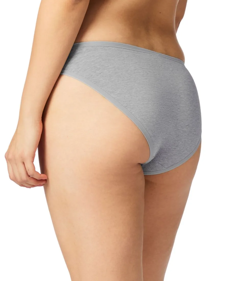 Женское хлопковое бикини GapBody GPW00274M, светлый-heather серый — фото 3