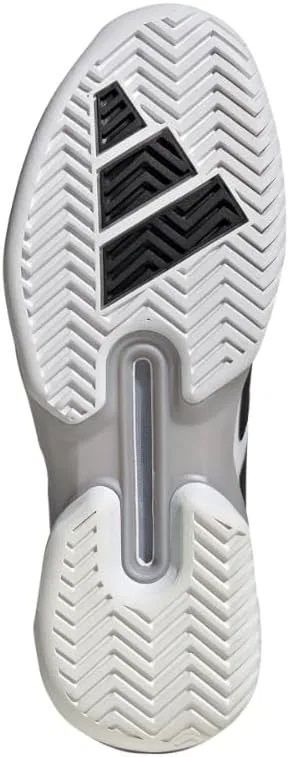 Кроссовки теннисные adidas Adizero Ubersonic 5, White/Black/Silver Metallic — фото 4