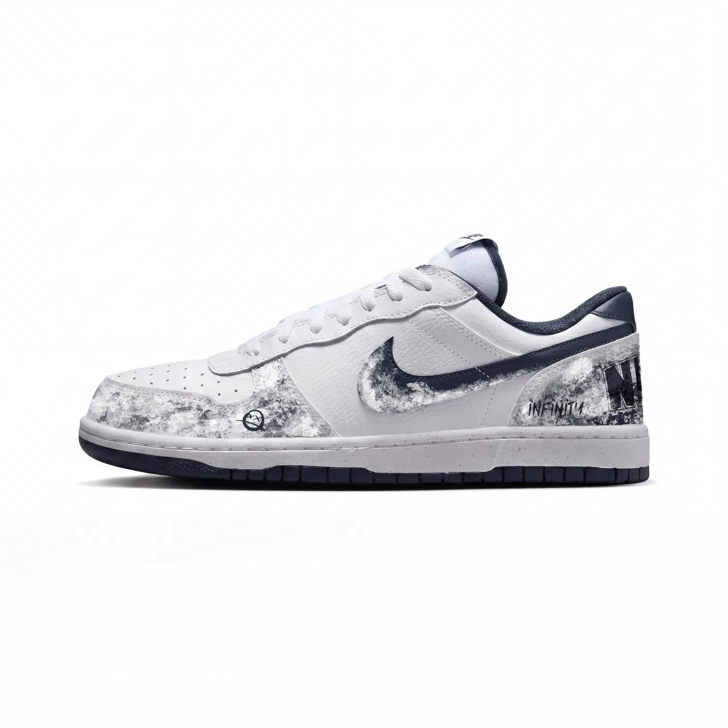 Кроссовки скейтборд Nike Big Low бело-синие
